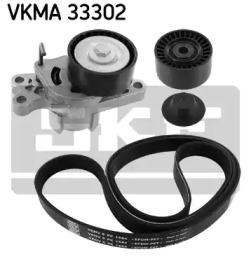 VKMA 33302 SKF Комплект (ремінь+ролики)1